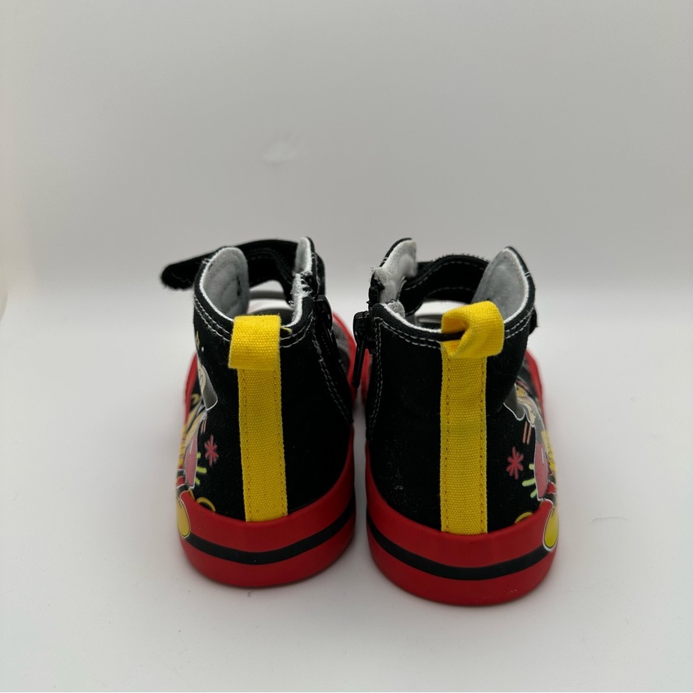 Disney Junior Mickey Mouse & Pluto High top Zip Sneakers Toddler Sz 9 - Picture 7 of 11